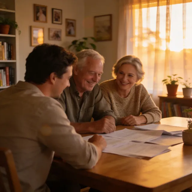 Australian home buyer weighing up guarantor loan versus professional LMI waiver options